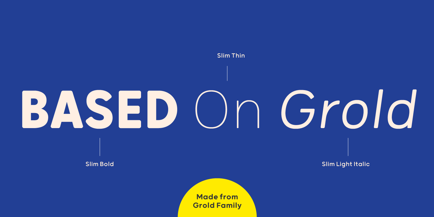 Пример шрифта Grold Rounded Slim Semi Light Italic